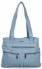 Torebka Damska Na Ramię Shopper Bag firmy Hernan 8006 Błękitna